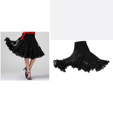 Disfraz de baile de salón con falda de lentejuelas grande