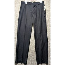 Pantalones Van Heusen Classic Fit Frente Plano Sin Hierro Para Hombre Talla 36X34 Negros Nuevos con Etiquetas