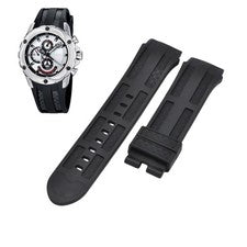 Correa de goma negra de 22 mm para bicicleta Festina Chrono F16526-1