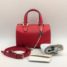 Valextra Babila Micro Cuero Rojo 2 Vías Mini Bolso de Mano/Bolso de Hombro