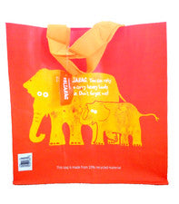 BOLSO DE COMPRAS MEDIANO REUTILIZABLE SAINSBURYS RELIABAG ELEFANTE - NUEVO CON ETIQUETAS (NUEVO)