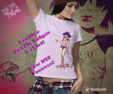 Camiseta Gorillaz DARE Fideos Vulgar, Diseño de Moda Estilos para Mujer y Hombre