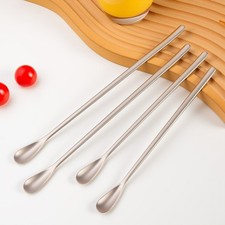 Cuchara batidora de cóctel pura para titanio 22,5 cm diseño sin costuras