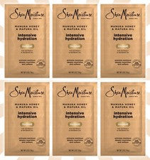 6 paquetes de mascarilla capilar hidratación intensiva de miel y aceite de mafura de Manuka de 2 OZ