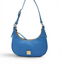Cartera hobo Dooney & Bourke para mujer azul azul azul lucca de cuero granulado