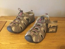 Sandalias de Senderismo GOLA “Shingle 3” para Mujer, Taupe/Rosa Caliente, Talla 3 - TOTALMENTE NUEVAS