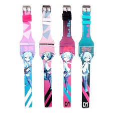 RELOJ PULSERA DIGITAL OFICIAL HATSUNE MIKU SILICONA NUEVO CON ETIQUETAS PUK