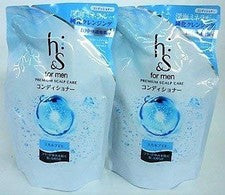 H&S Para Hombre Acondicionador Cuero Cabelludo EX Recarga 300g x 2
