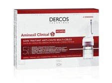 Vichy Dercos Aminexil Tratamiento Clínico de Pérdida de Cabello Cuidado Mujeres Ampollas 21x6 ml