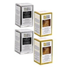 Máscaras de gel de carbón dorado Global Beauty Care destapa los poros reduce las líneas finas 4 paquetes