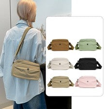 Bandolera de nailon impermeable para mujer Bolsos de mano informales Bolso de almohada para el hombro