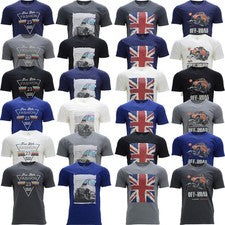Camisetas Para Hombres Manga Corta Cuello Redondo Camiseta Estampada Top Algodón Informal Camiseta S-2XL