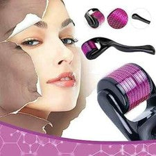 Rodillo Derma de microagujas de titanio 540 para el cuidado facial de la piel crecimiento del cabello barba