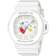 Reloj para mujer CASIO Baby-G BGA-10-7AJF blanco de acero inoxidable en caja