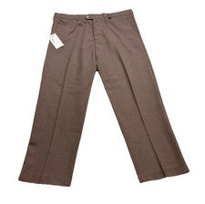 Pantalones de vestir Jbc para hombre 42R marrón calce recto cintura 42 pierna 29 pulgadas
