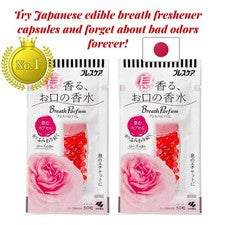 Kobayashi Breath Parfum Rosa Perfume Cápsulas Perfume Oral 50ct x2 Set Japón