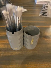 ¡Nuevo! Juego de 5 cepillos Laruce Beauty Christine con estuche - gris carbón