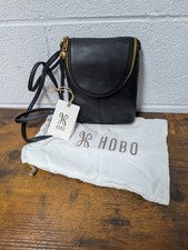 Bolso Bandolera Hobo Fern Cuero Guijarro Negro Cartera Nuevo con Etiquetas