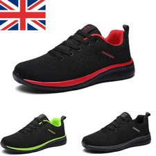 Reino Unido Hombres Correr Entrenadores Tenis Deportivos Zapatos para Caminar Informales Zapatos Deportivos Gimnasio