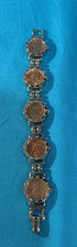 RELOJ PULSERA CUARZO LINCOLN PENNY VINTAGE TONO PLATA '81, '86D, '88D x 2