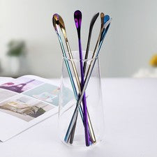Cuchara de acero inoxidable resistente al calor de 19,3 cm para fundir cera y remover jabón