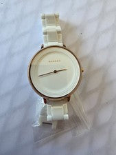 Nuevo reloj Skagen blanco para mujer