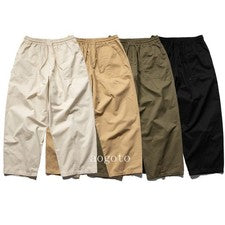 Pantalones de carga de trabajo de lijado 100 % algodón estilo japonés para hombre pantalones rectos sueltos