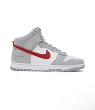 NUEVO Nike Dunk High Athletic Club Gris Claro Humo Rojo SB RARO DJ6152-001 Talla 11