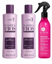 Kit Cadiveu Plastica Dos Fios y spray protector térmico de queratina Luseta