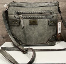 b.o.c. Bolso de Hombro Born Concept Gris Imitación Cuero Cartera Nuevo con Etiquetas