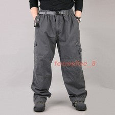 Hombres Pantalones Sueltos Pantalones Sueltos Hip Hop Bolsillo Baile Informal Talla Grande Moda Carga