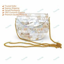 Bolso de mano de moda Meenakari Stone de tamaño pequeño para mujer Bolso...
