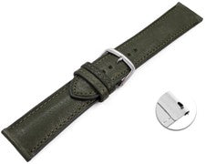 XS Correa de reloj de cambio rápido Kahki cuero curtido vegetal ligeramente acolchada