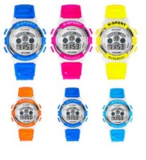 Reloj de pulsera digital para niños niños niñas con alarma fecha cronómetro cronógrafo W01