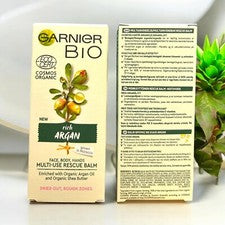 2xGarnier Bio Argan Rescue Bálsamo Cara Cuerpo Manos 2x50ml