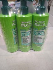 Garnier Fructis Grow Strong 10 en 1 Acondicionador LeaveIn Cuidado Estilo Vegano Paquete de 3