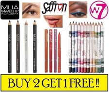 Lápiz delineador de ojos y labios para cejas mua lilyz azafrán w7 beautyuk ⭐ COMPRA 2 OBTÉN 1 GRATIS