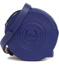 Riñonera de cuero circular en relieve con logotipo Longchamp ~NIP~ ZAFIRO