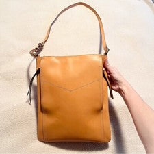 G.I.L.I Doble Cremallera Plana Letra Bolso Bandolera Cuero Bolso de Mano