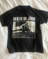 Camiseta Gráfica Death In June Banda Años 90 Estilo Retro Reimpresión Vintage