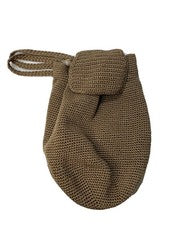 SAK Mochila Cartera Cubo Boho Chic Hippy Crochet Cordón Bronceado Color Paja NUEVO