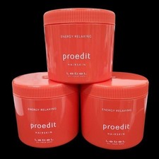 NUEVO un juego de 3 Lebel ProEdit Cabello Piel Energía Relajante 360g