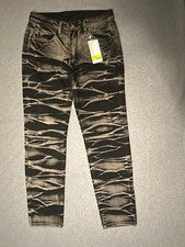 Jeans Oringinal Denim (Mars Denim) Para Hombre 32X31 Negro Lavado Ácido Estilo 520