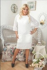 VESTIDO MUJER BLANCO MODERNO
