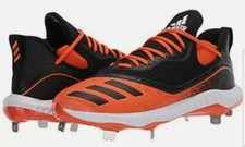 🔥 NUEVOS Botines de Béisbol Adidas Icon V Bounce Metal Negro Naranja Talla 15 G28252