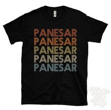 CAMISETA PANESAR ESTILO RETRO REPETIDO Hombre y Mujer Novedad Genial Nombre Regalo