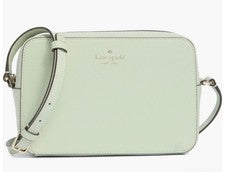 Cartera Bandolera Kate Spade Harper en Cuero Oliva Claro WKR00062 Nueva