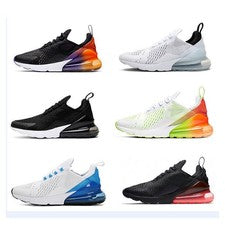 Reino Unido Hombres Mujeres Negro 270 Zapatos para Correr Deportes Ligeros Entrenador Tenis Entrenadores