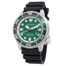 Reloj de buceo para hombre Citizen Eco-Drive Promaster BN0158-00X esfera verde