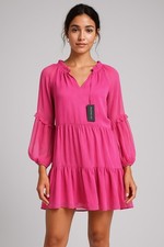 Vestido Vince Camuto Rosa Para Mujer Pequeño Nuevo con Etiquetas "Arresting Orchid 503" Precio de venta sugerido por el 